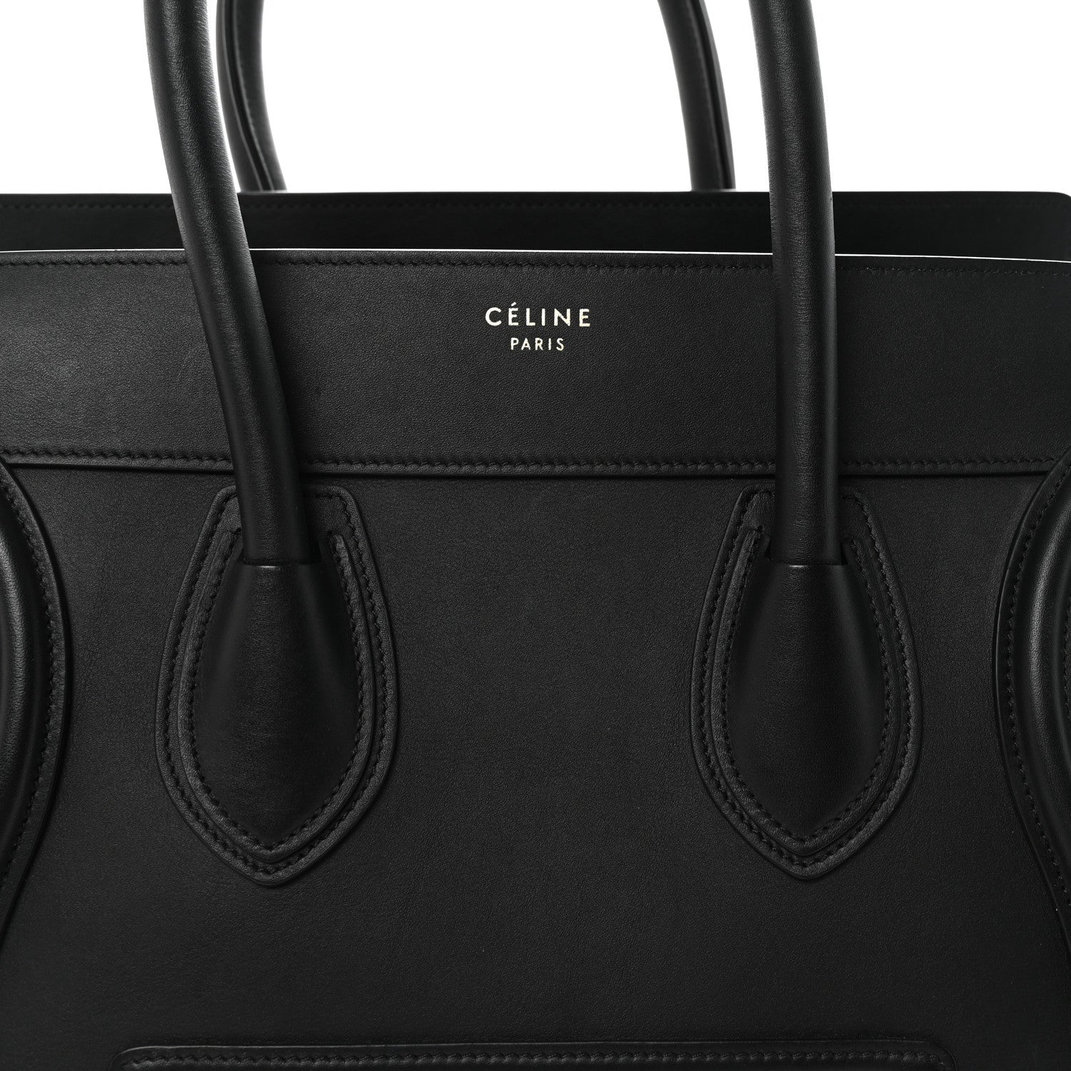 Celine Smooth Calfskin Mini Luggage Black 7 of 9