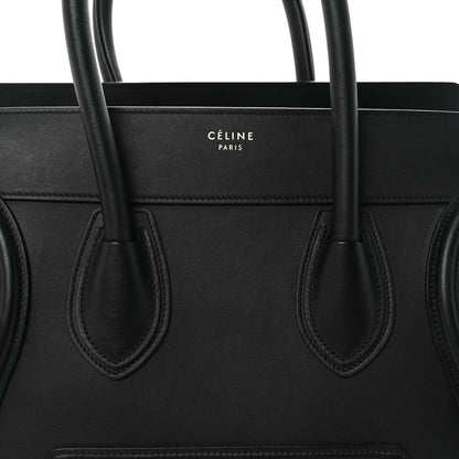 Celine Smooth Calfskin Mini Luggage Black 7 of 9
