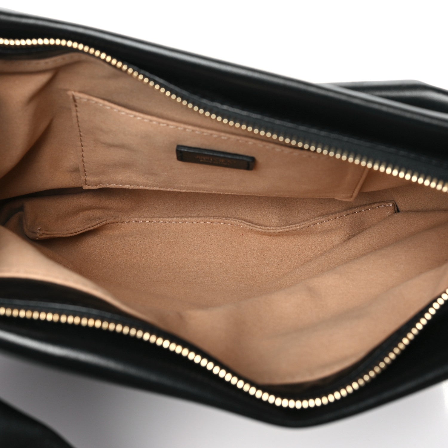 Jimmy Choo Lambskin Bonny Shoulder Bag Black 5 of 9