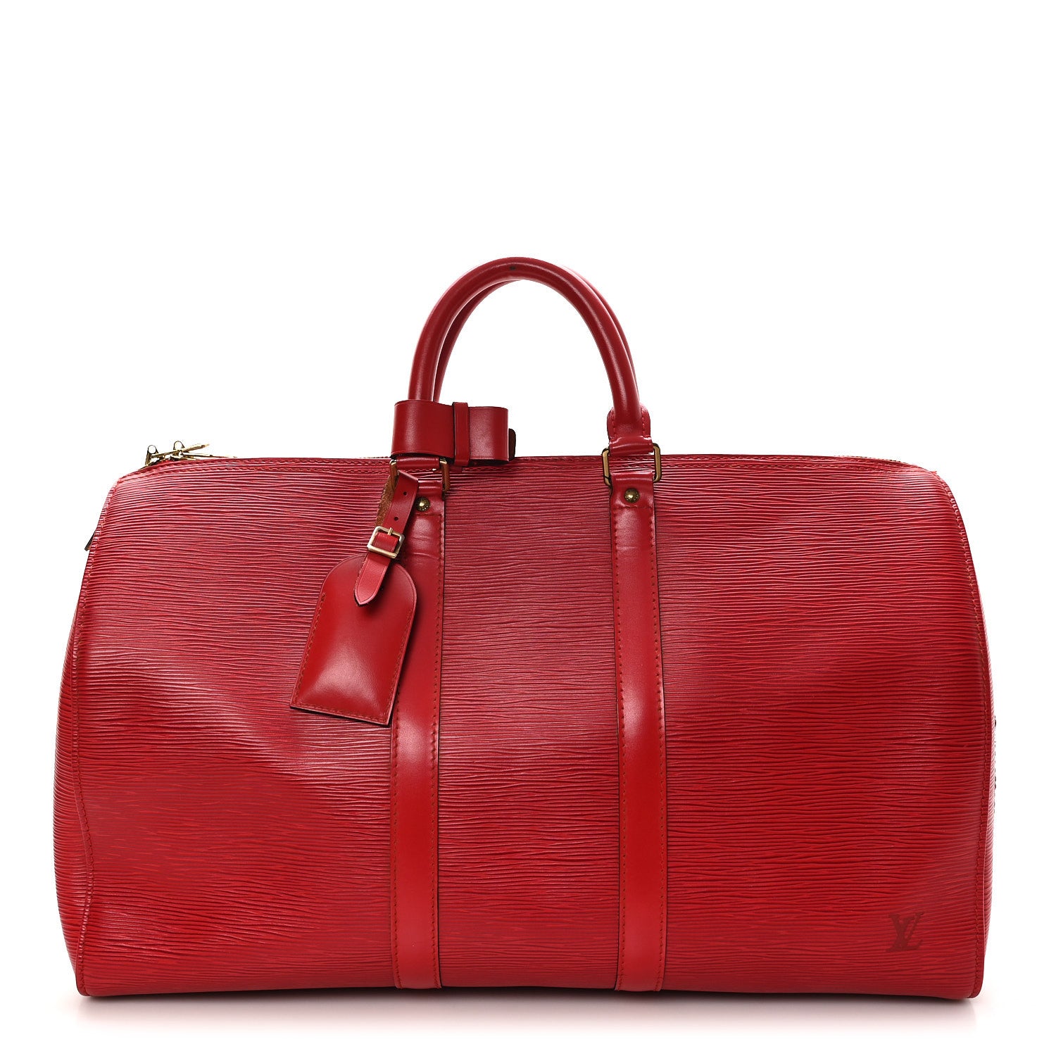 Louis Vuitton Epi Keepall 45 Castillan Red 1 of 15