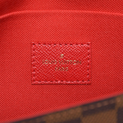 Louis Vuitton Damier Ebene Pochette Felicie Chain Wallet 10 of 13