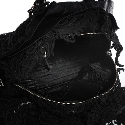 Prada Lace Pizzo S Bowler Black 5 of 10