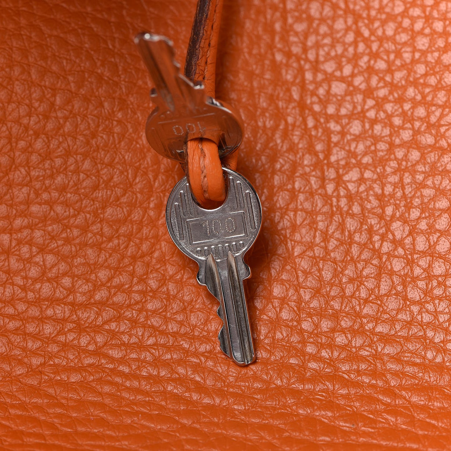 Taurillon Clemence Birkin 40 Orange