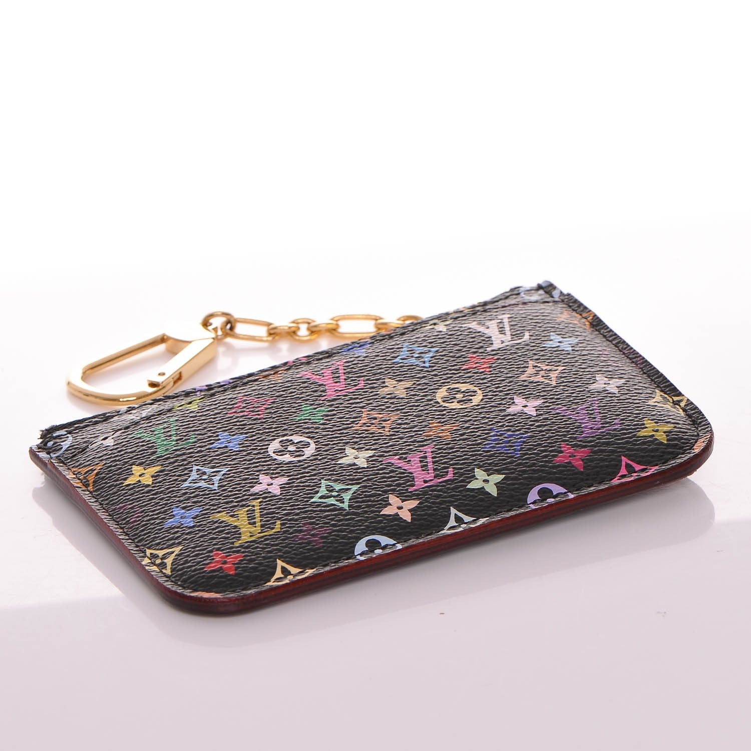 Louis Vuitton Monogram Multicolor Key Pouch Black Grenade 4 of 6