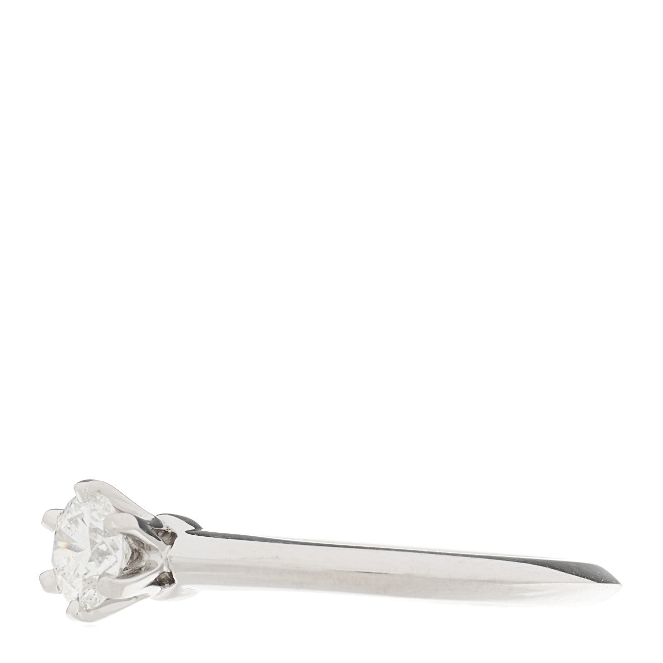 Tiffany Platinum Diamond .37ct Solitaire Engagement Ring 52 6 3 of 6