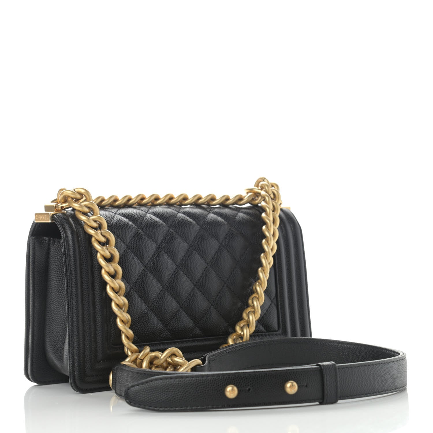 Chanel Caviar Quilted Small Boy Flap Black 3 of 12