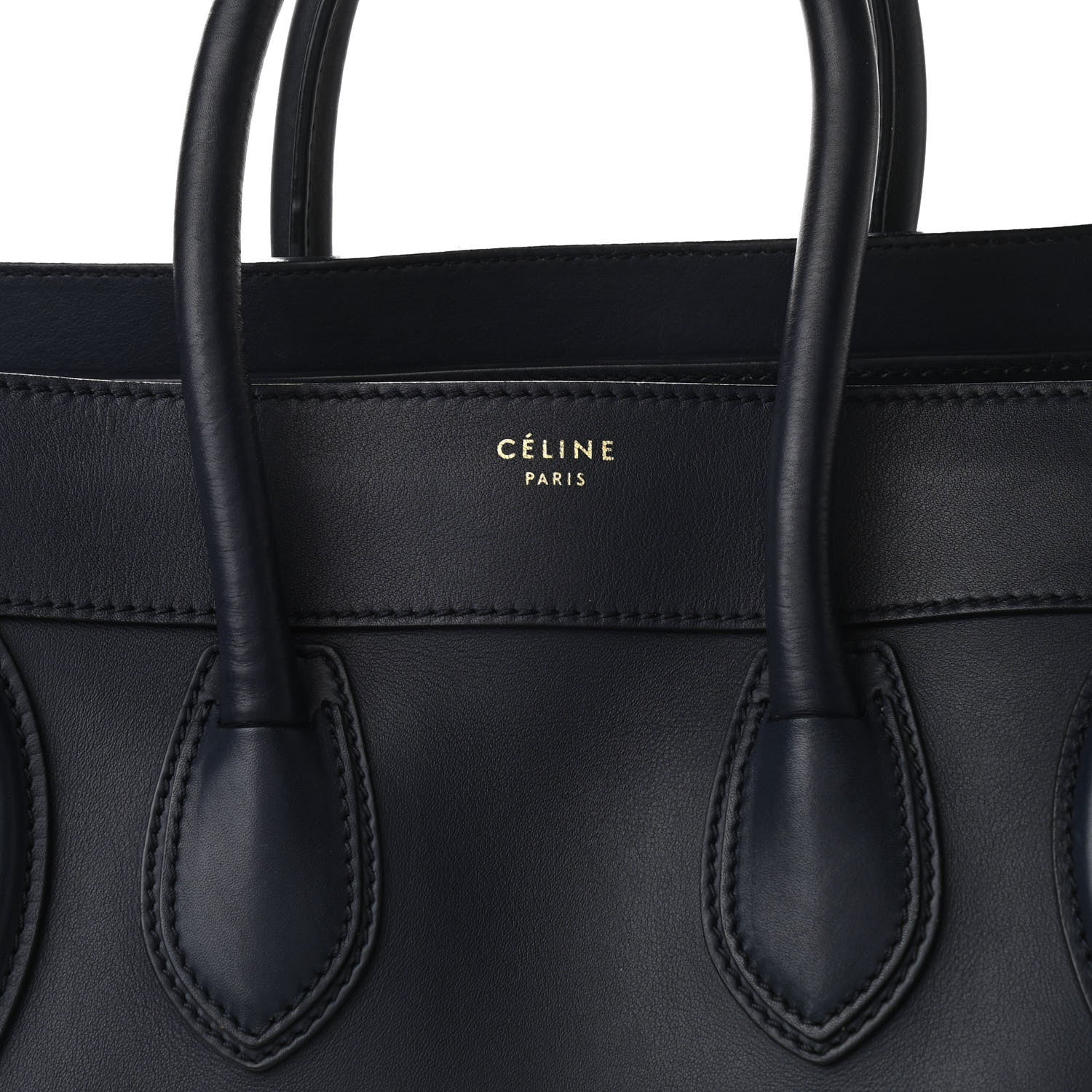 Celine Smooth Calfskin Mini Luggage Navy Blue 6 of 8