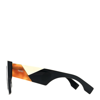 Fendi Facets Square Sunglasses FF 0263/S Black 3 of 9