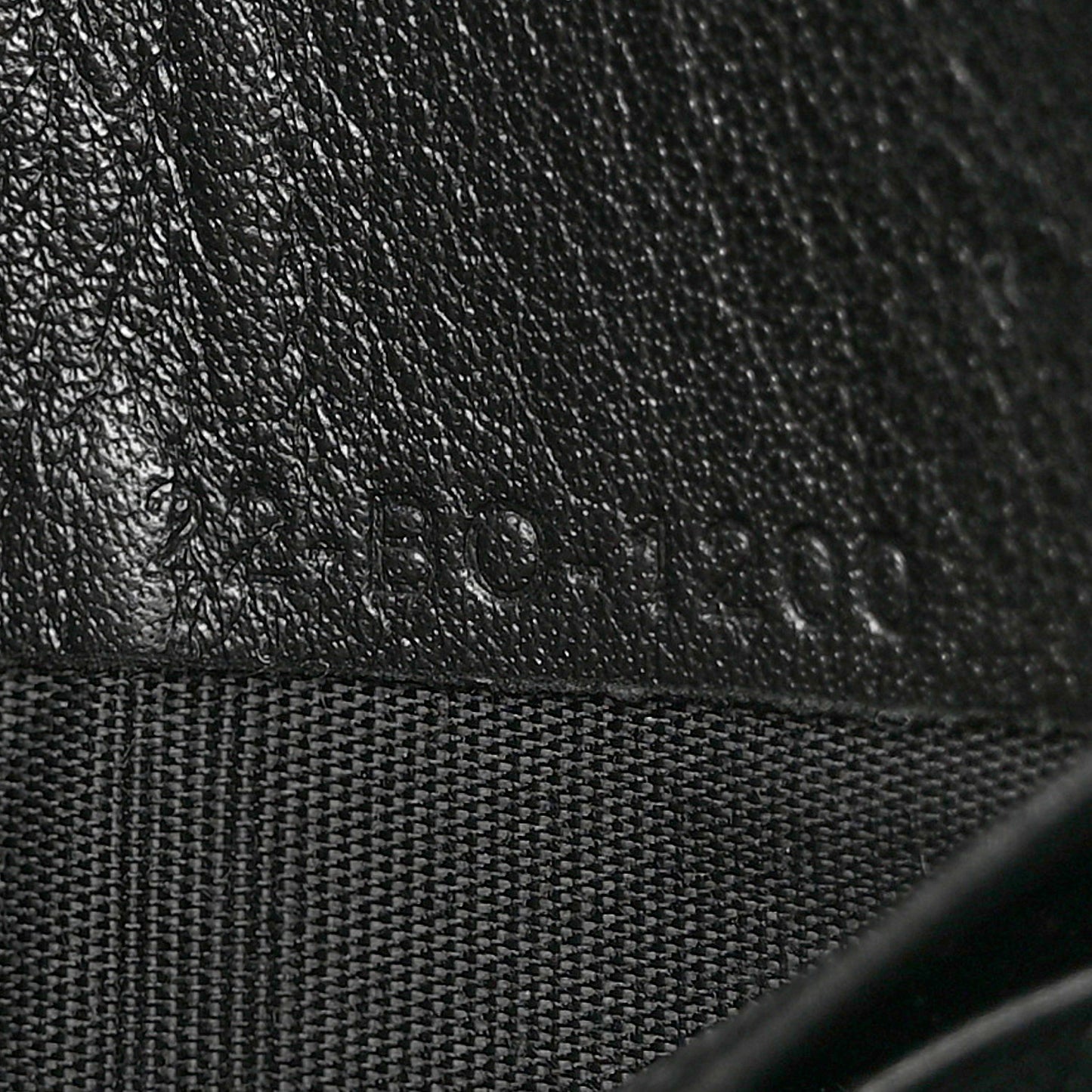 Calfskin Perforated Oblique Galaxy Pouch Black