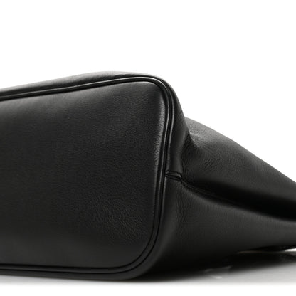 Prada Soft Grain Calfskin Large Buckle Bag With Belt Black 10 of 10