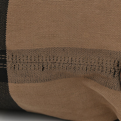 Burberry Canvas Mega Check Medium Ashby Hobo Saddle Brown 17 of 17
