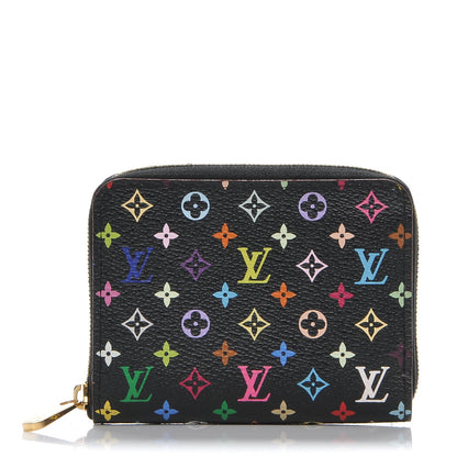Louis Vuitton Monogram Multicolor Zippy Coin Purse Black Grenade 1 of 6