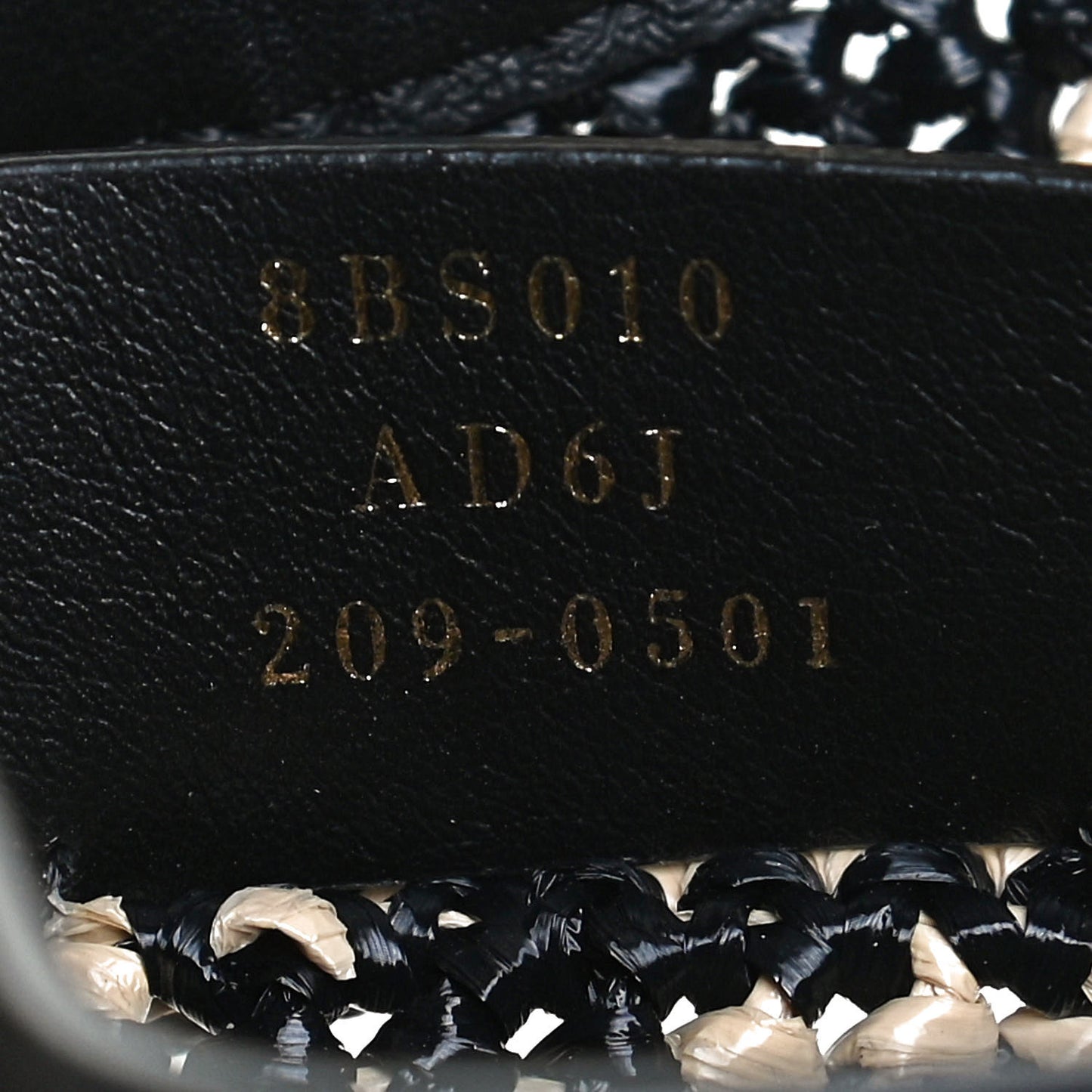 Raffia Vitello Seta F is Fendi FF Woven Mini Mon Tresor Bucket Bag Black Natural