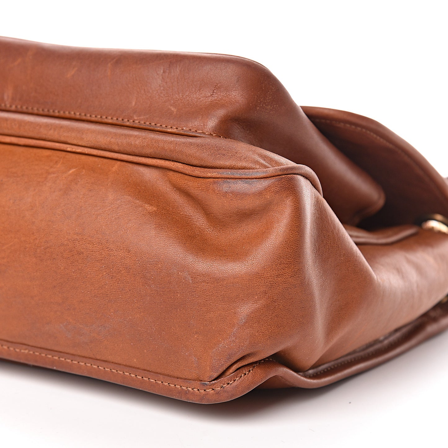 Calfskin Monogram Medium Niki Chain Satchel Cognac