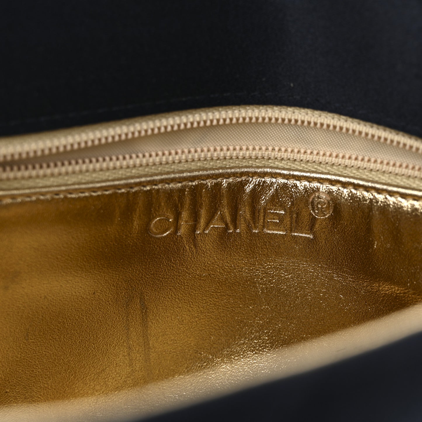 Satin Quilted Kelly Flap Bag Navy