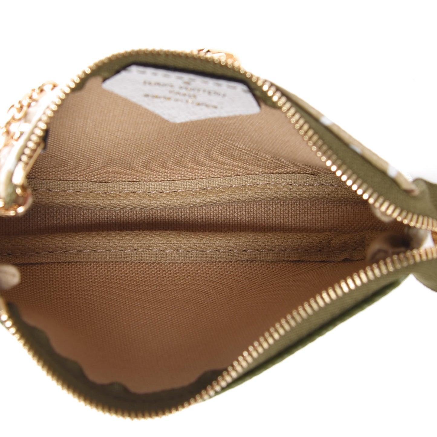 Monogram Giant Micro Pochette Accessories Kaki White