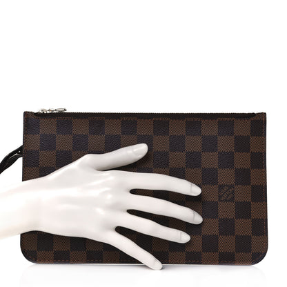 Louis Vuitton Damier Ebene Neverfull MM GM Pochette 2 of 9