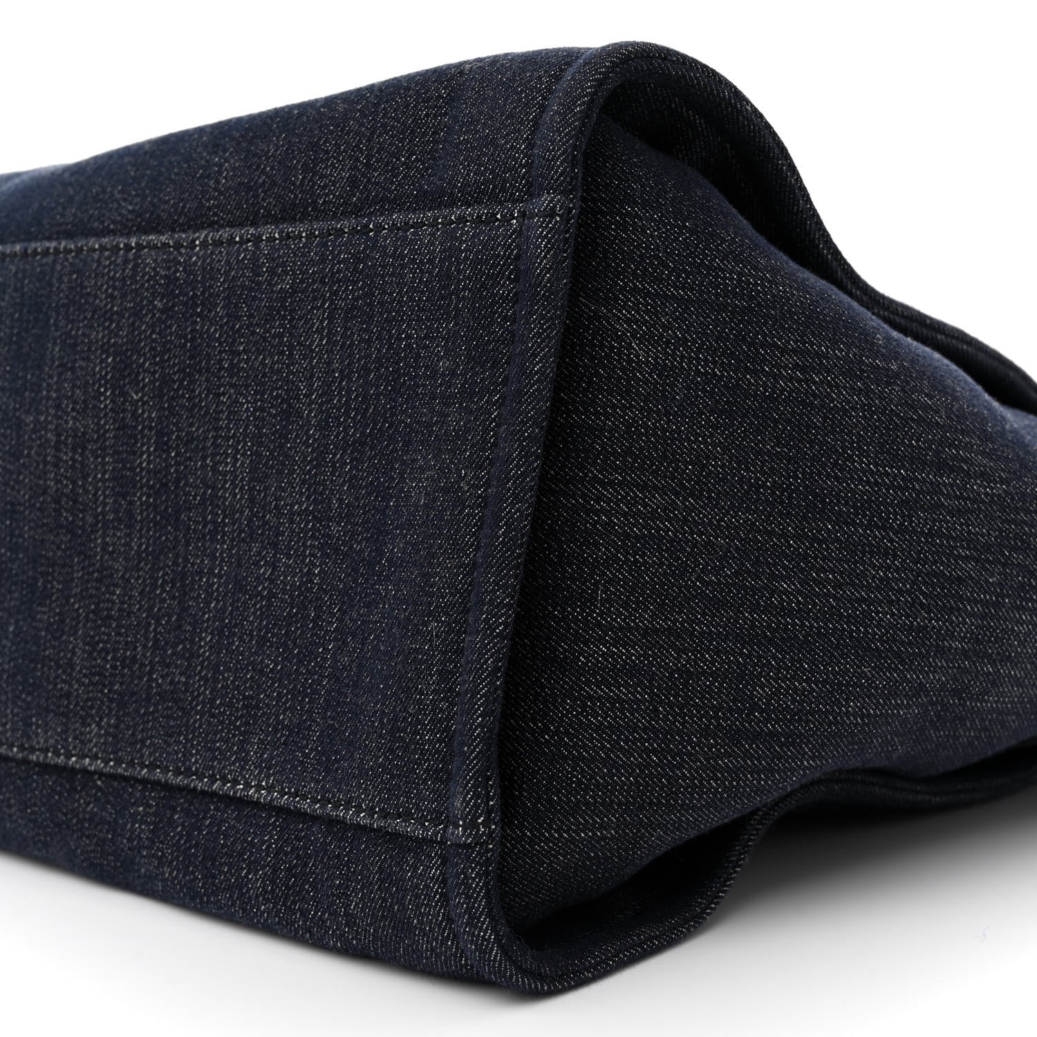 Chanel Denim Medium Deauville Tote Dark Blue 10 of 12
