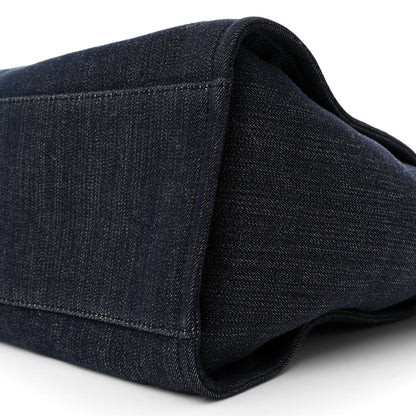 Chanel Denim Medium Deauville Tote Dark Blue 10 of 12