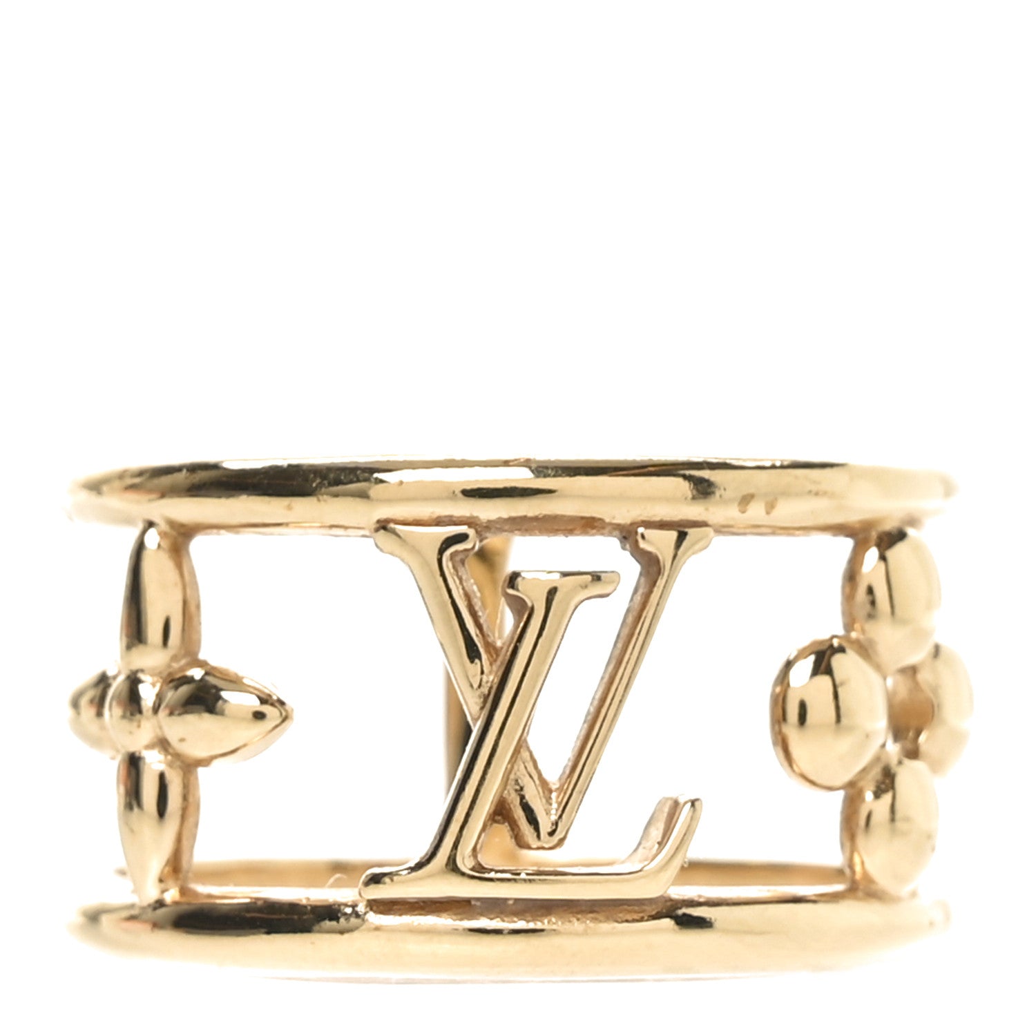 Louis Vuitton Metal LV Iconic Ring L 49/5 Gold 1 of 5