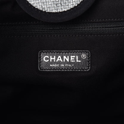 Chanel Woven Straw Raffia Large Deauville Tote Grey 7 of 10