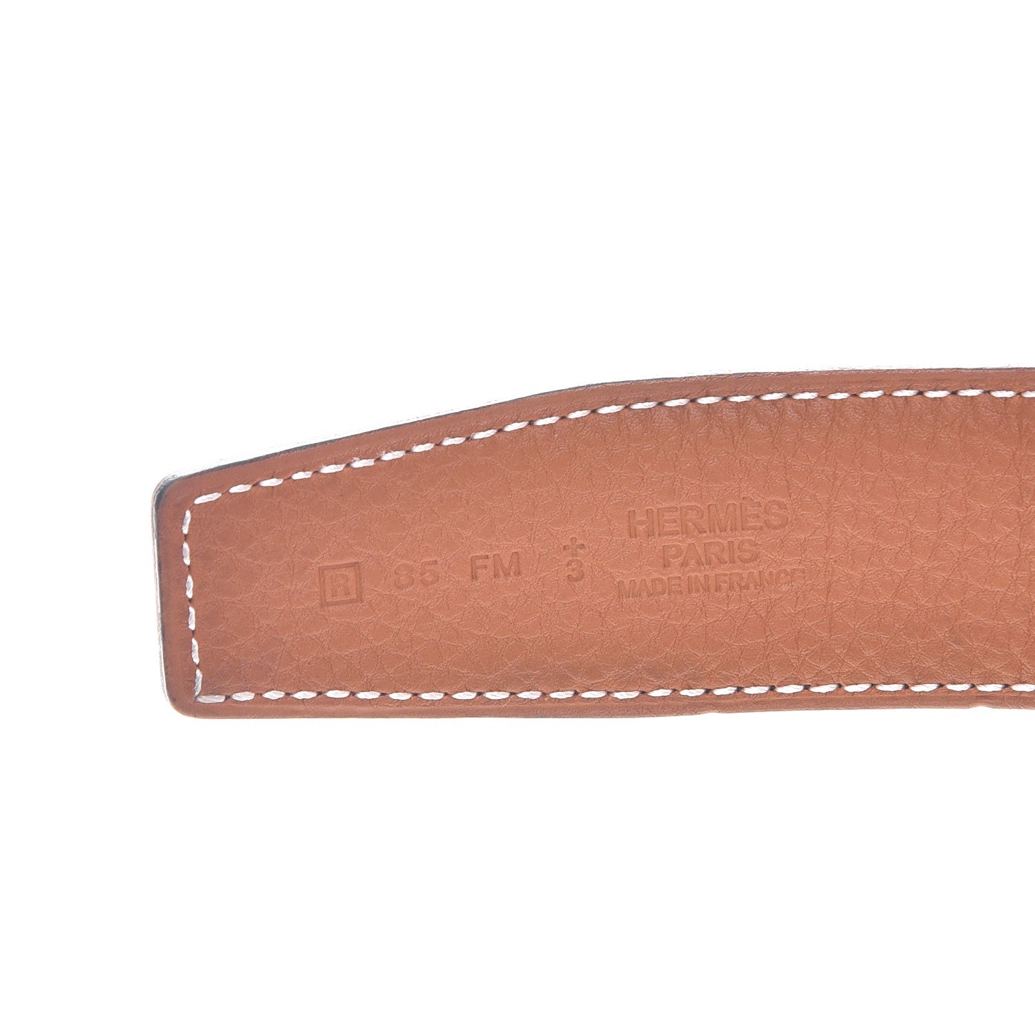 Hermes Box Togo 32mm Guilloche H Belt 85 Black Gold 6 of 9