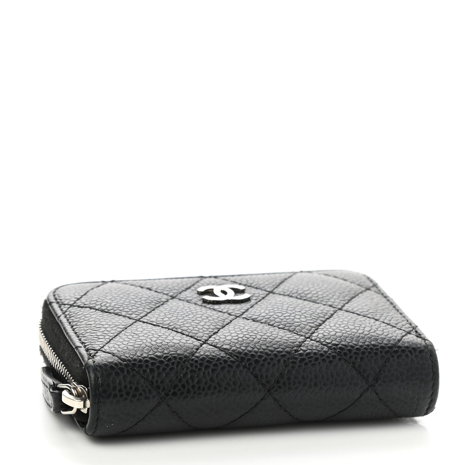 Chanel Caviar Quilted Classic Zipped Coin Purse Black 3 of 8