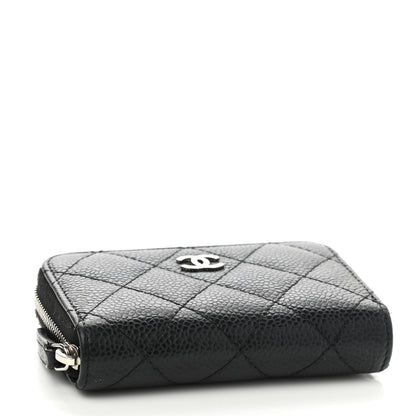Chanel Caviar Quilted Classic Zipped Coin Purse Black 3 of 8