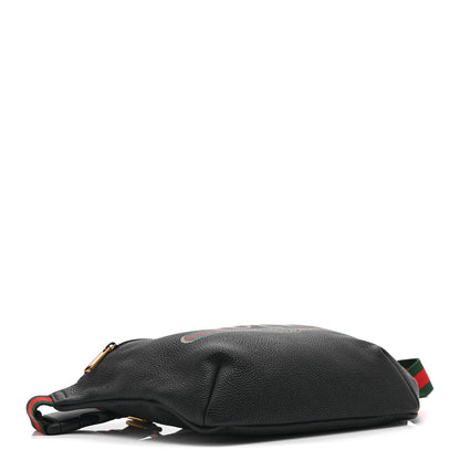 Gucci Grained Calfskin Logo Belt Bag Black 4 of 11
