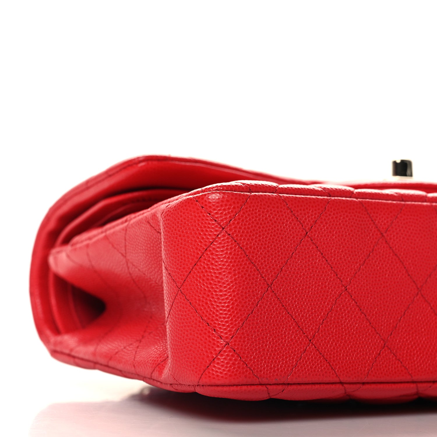 Chanel Caviar Quilted Small Double Flap Red 9 of 10