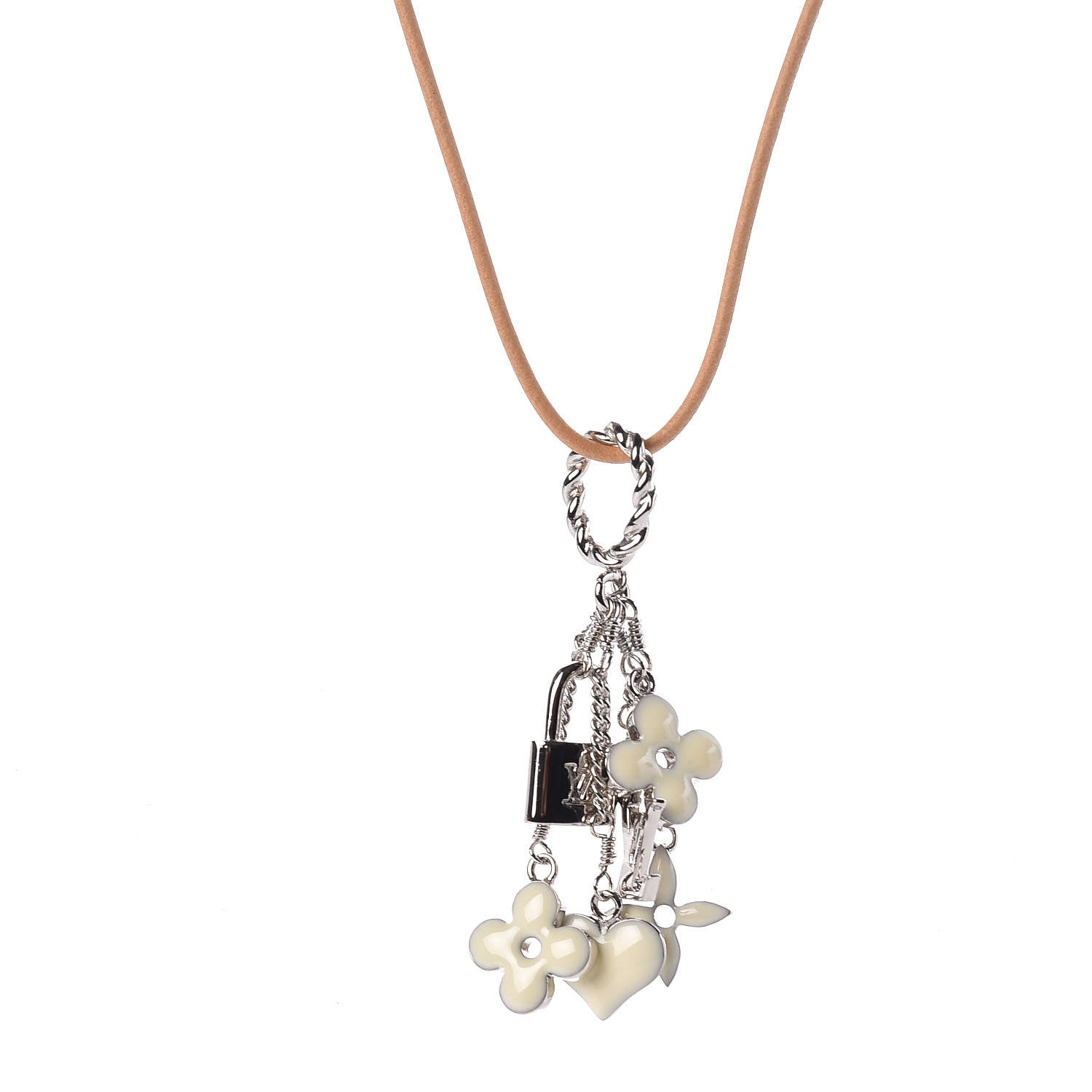 Louis Vuitton Sweet Monogram Pendant Necklace White 4 of 5