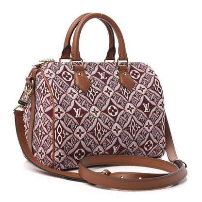 Louis Vuitton Jacquard Since 1854 Speedy Bandouliere 25 Bordeaux 3 of 12
