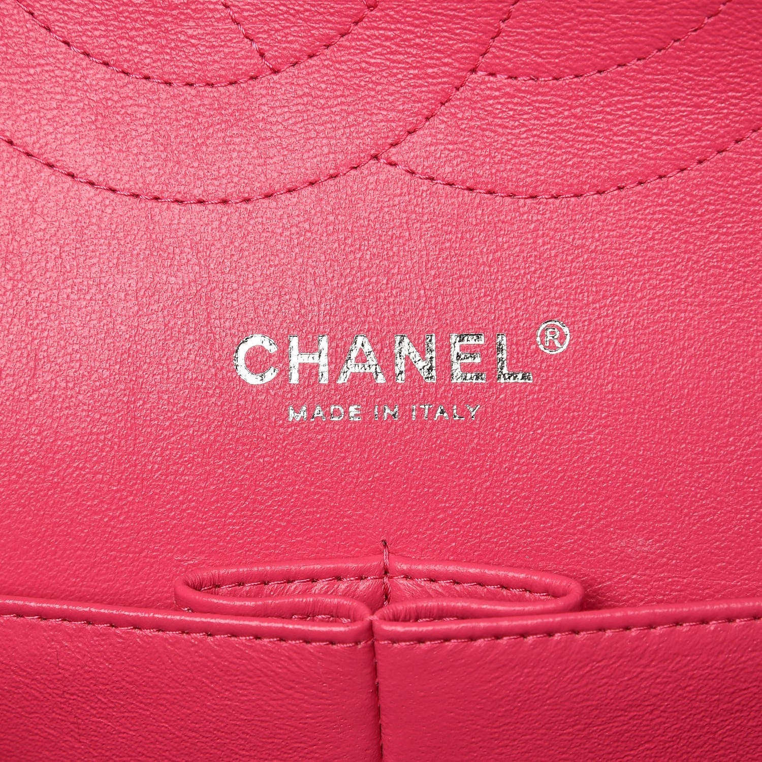 Chanel Lambskin Quilted Jumbo Double Flap Dark Pink 7 of 14