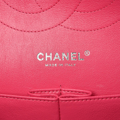 Chanel Lambskin Quilted Jumbo Double Flap Dark Pink 7 of 14