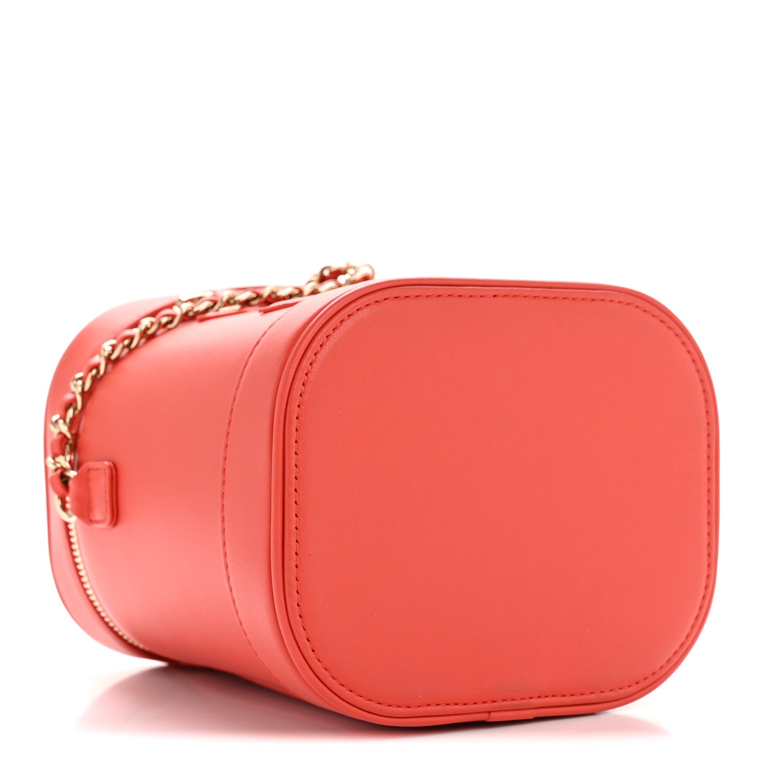 Chanel Lambskin Timeless Vanity Cosmetic Case Red 4 of 11