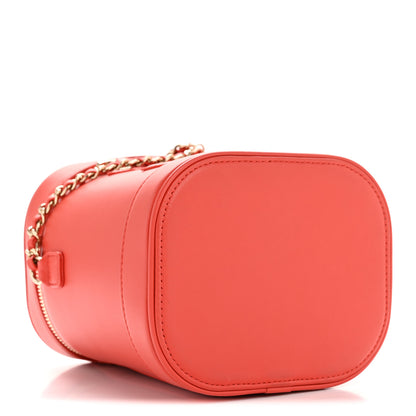 Chanel Lambskin Timeless Vanity Cosmetic Case Red 4 of 11