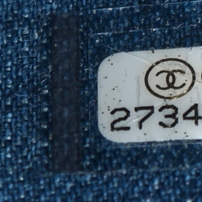 Chanel Denim Quilted Zip Coin Purse Blue 7 of 11