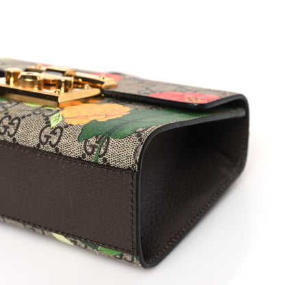Gucci GG Supreme Monogram Tian Small Padlock Shoulder Bag Beige Multicolor New Acero 9 of 9