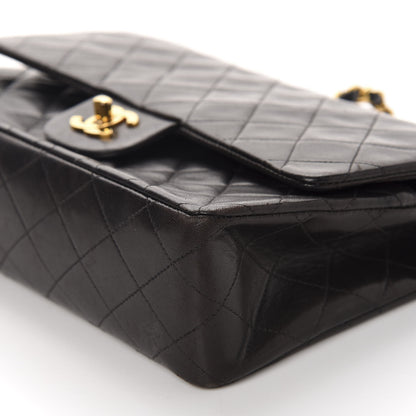 Chanel Lambskin Quilted Medium Double Flap Black 7 of 12