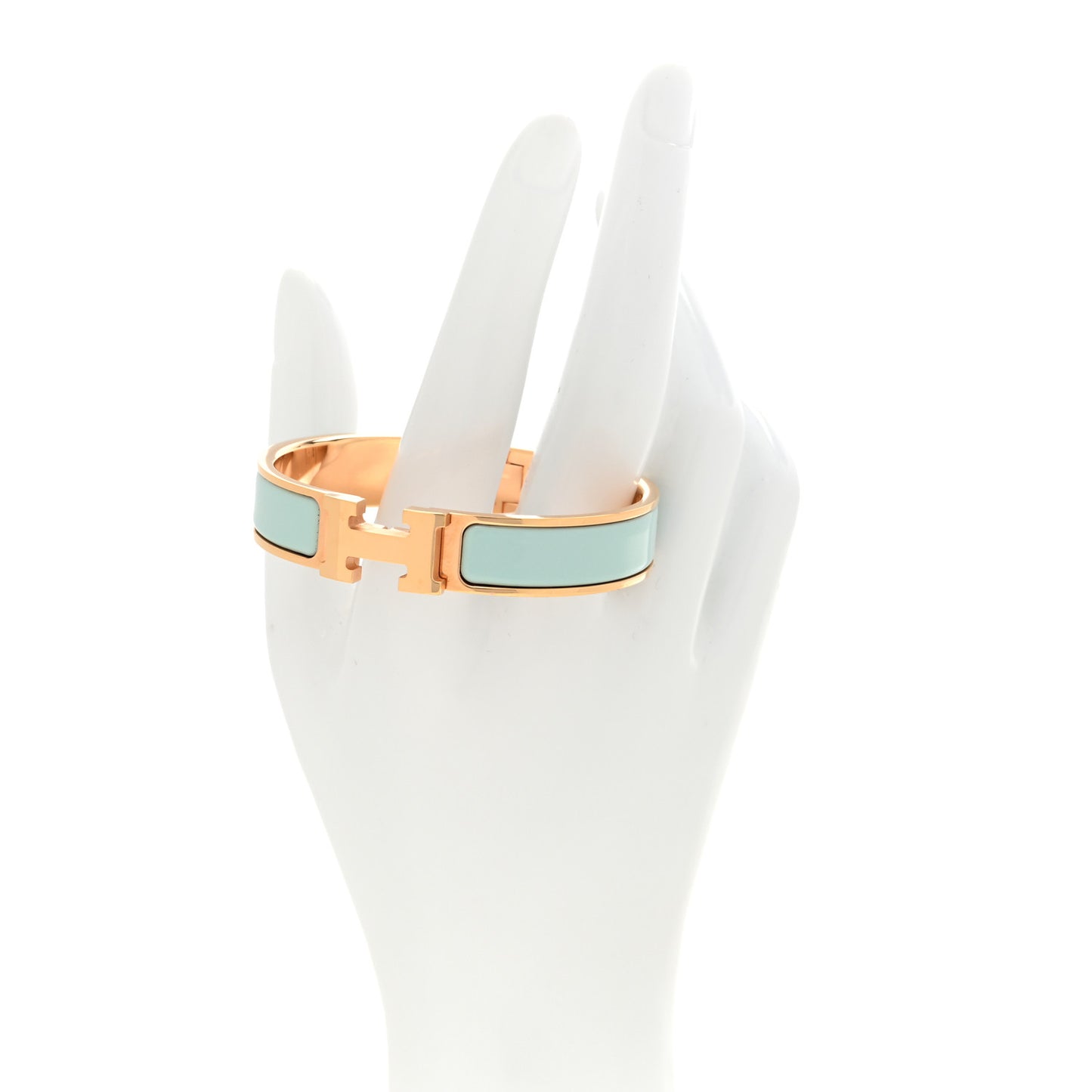 Enamel Narrow Clic Clac H Bracelet PM Mint