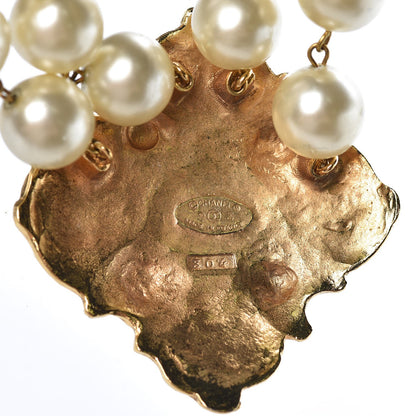 Chanel Pearl Layered Short Necklace Gold 5 of 6