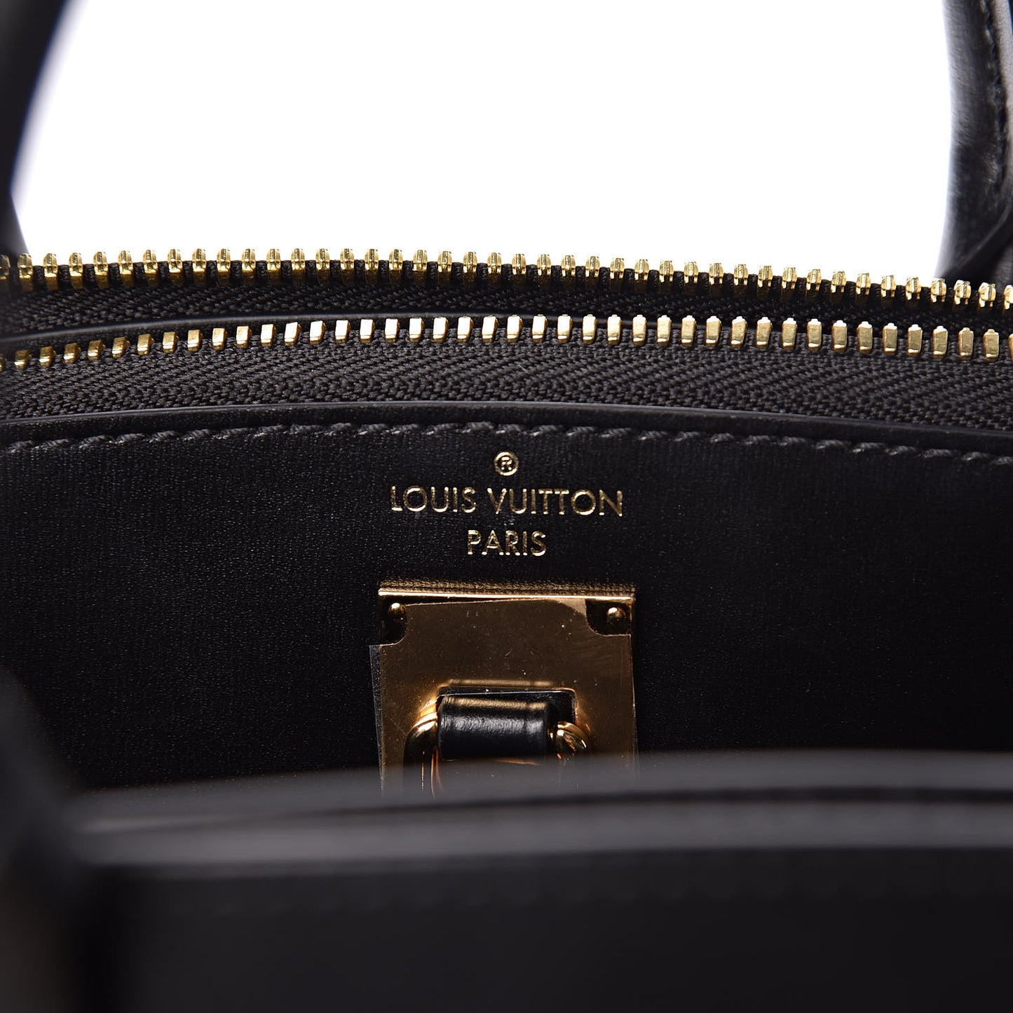 Calfskin Monogram Damier Tressage City Steamer PM Black