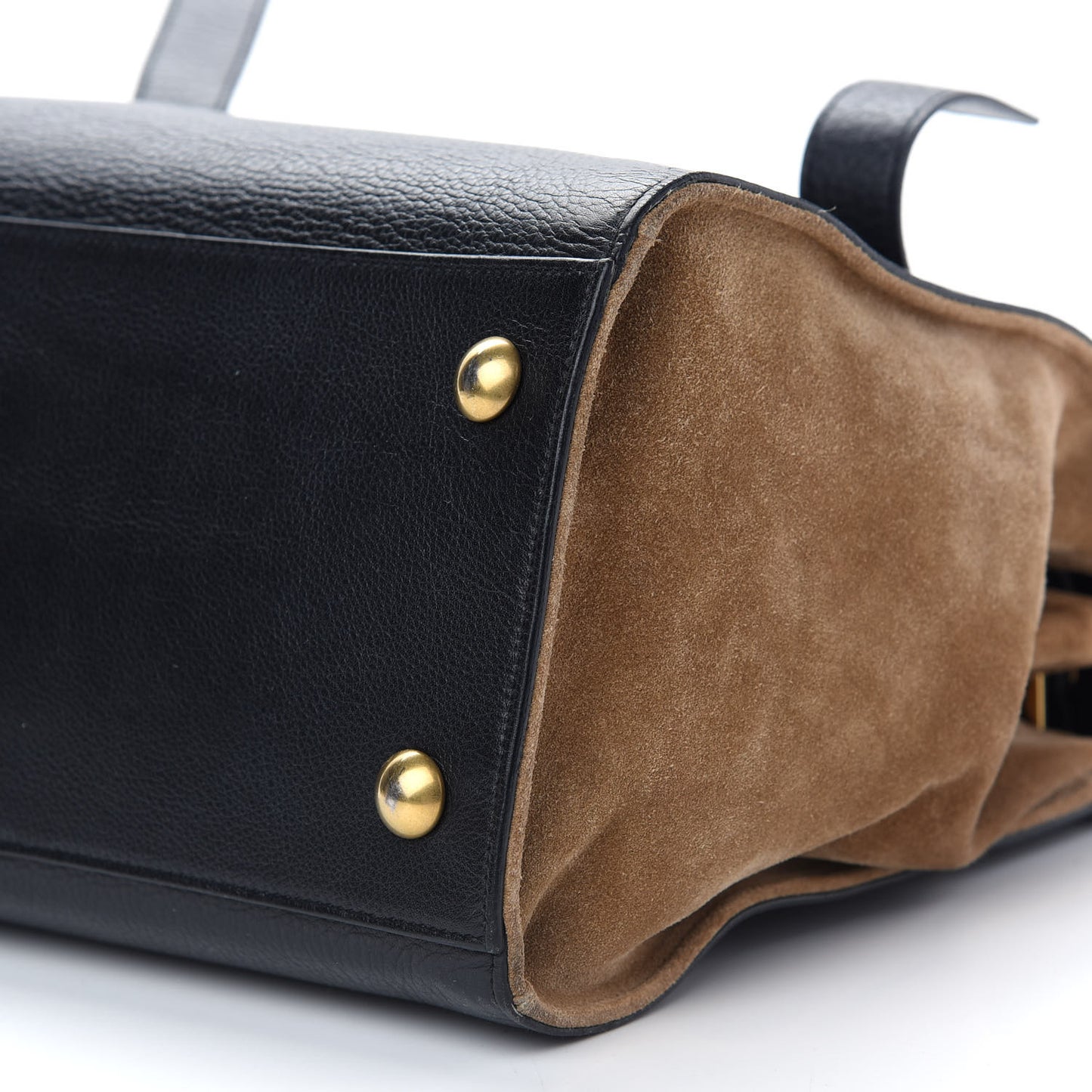 Calfskin Suede Medium Muse Two Black