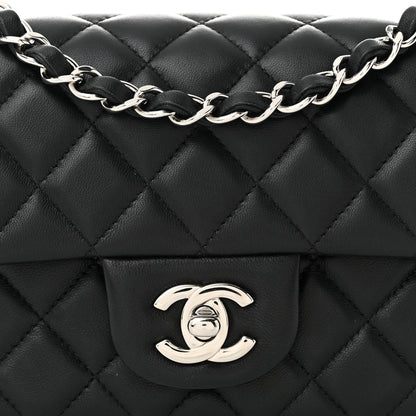 Chanel Lambskin Quilted Mini Rectangular Flap Black 8 of 11