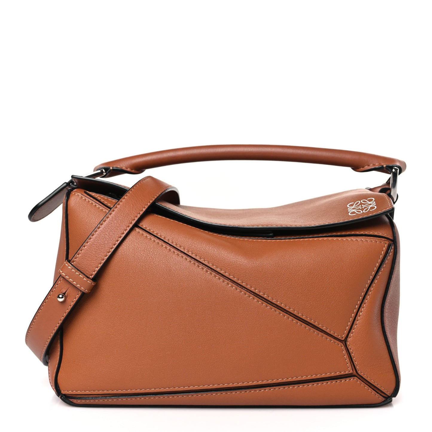Calfskin Small Puzzle Bag Tan