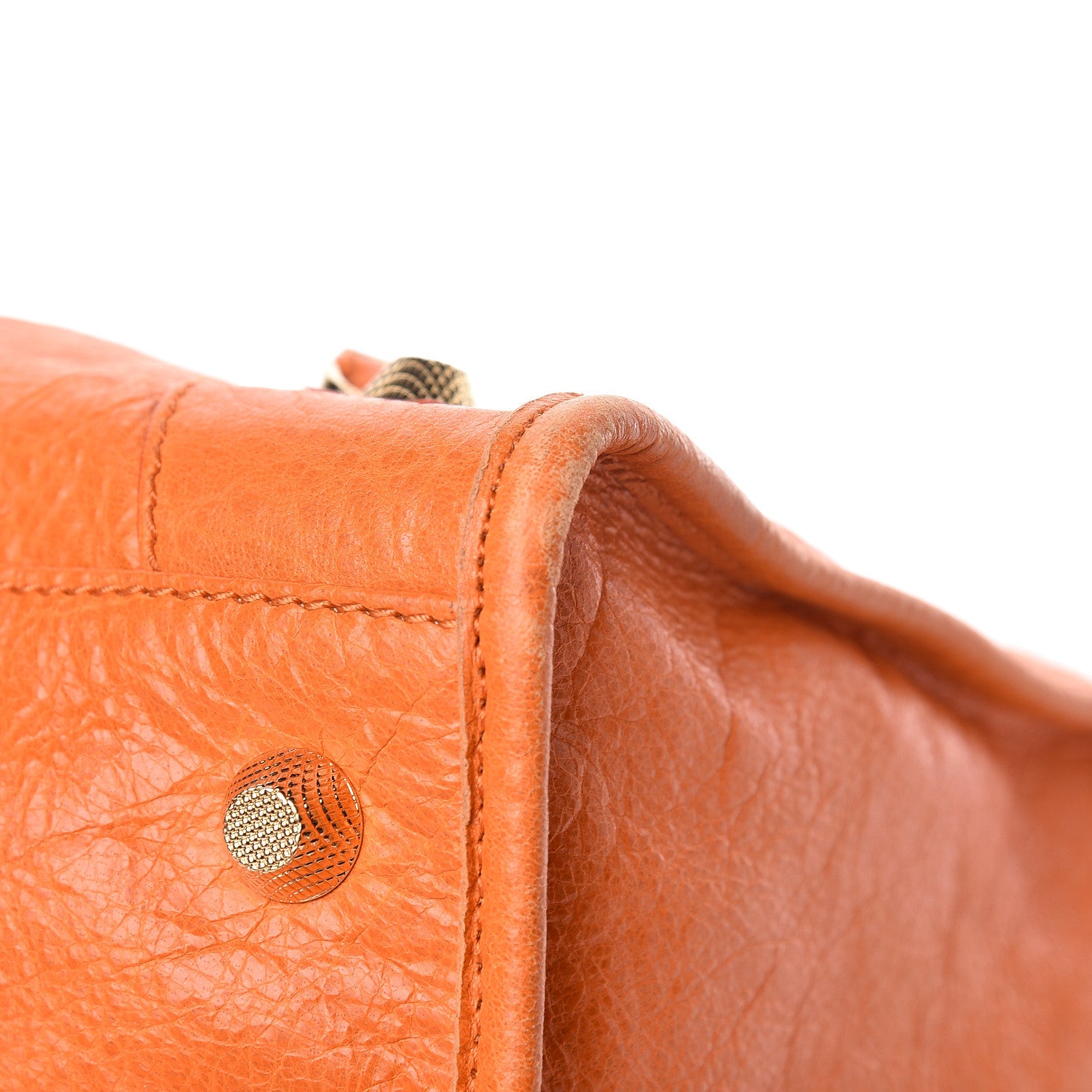 Balenciaga Agneau Giant 12 Gold Hardware Work Tangerine 9 of 13