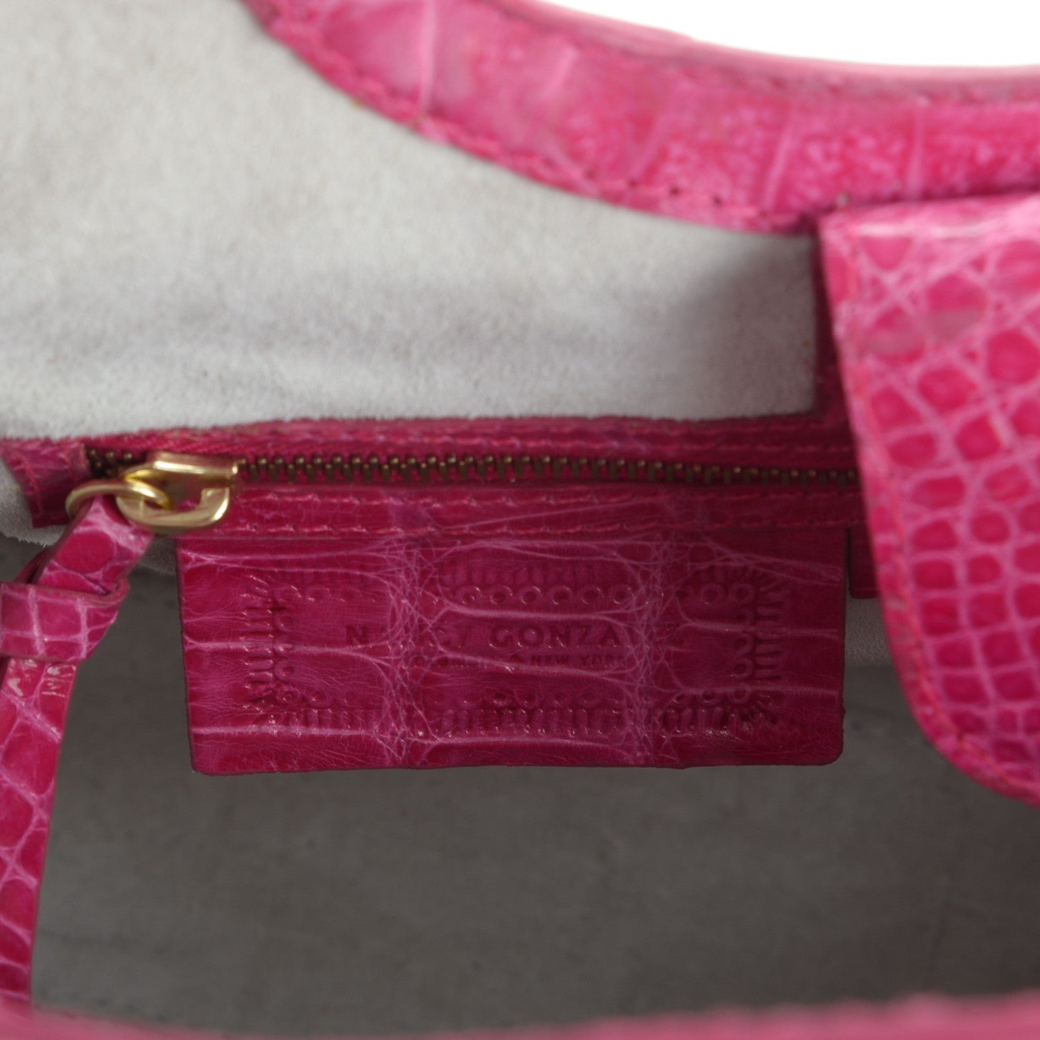Nancy Gonzalez Crocodile Small Handbag Pink 6 of 6