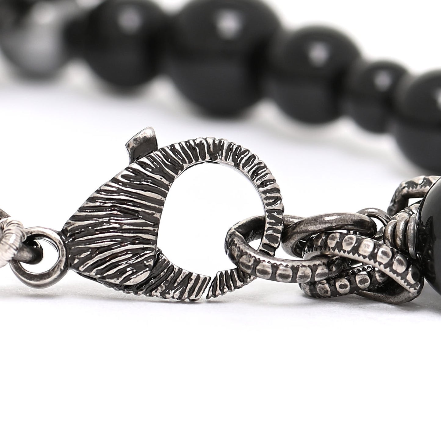 Beaded CC Bracelet Black