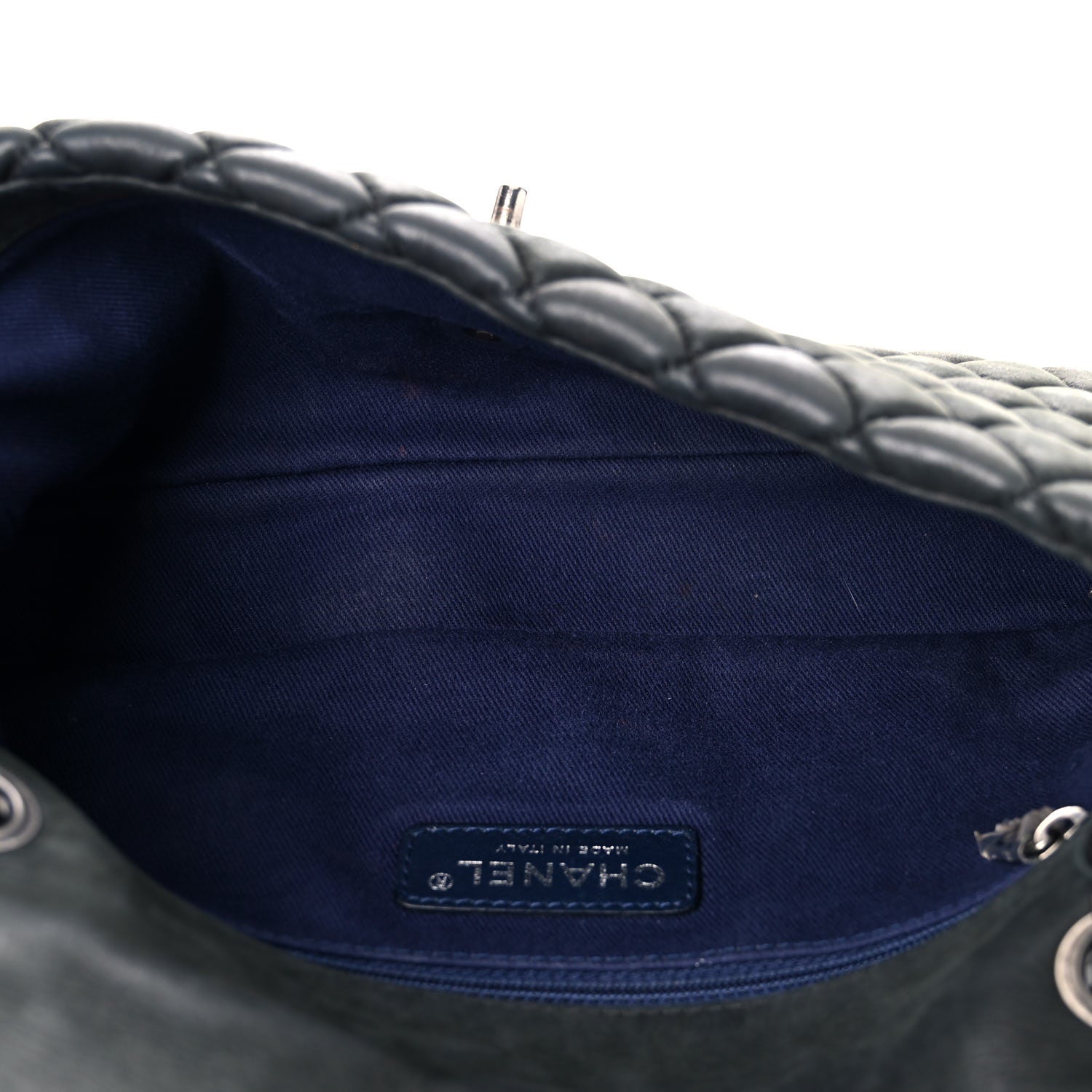 Chanel Iridescent Calfskin Quilted Small New Bubble Flap Anthracite 4 of 21