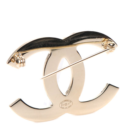 Chanel Metal CC Brooch Light Gold 3 of 5